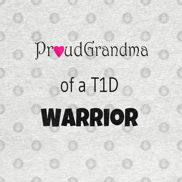 Proud Grandma - Black Text - Pink Heart by CatGirl101